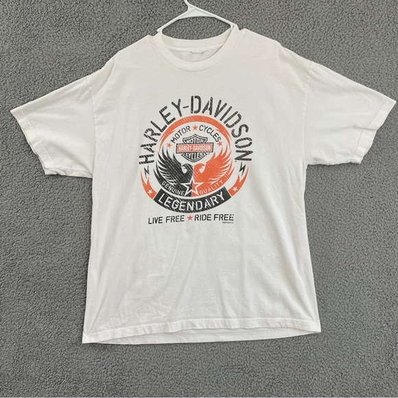 HarleyDavidson Shirts Harley Davidson Shirt Men Xl White Powder